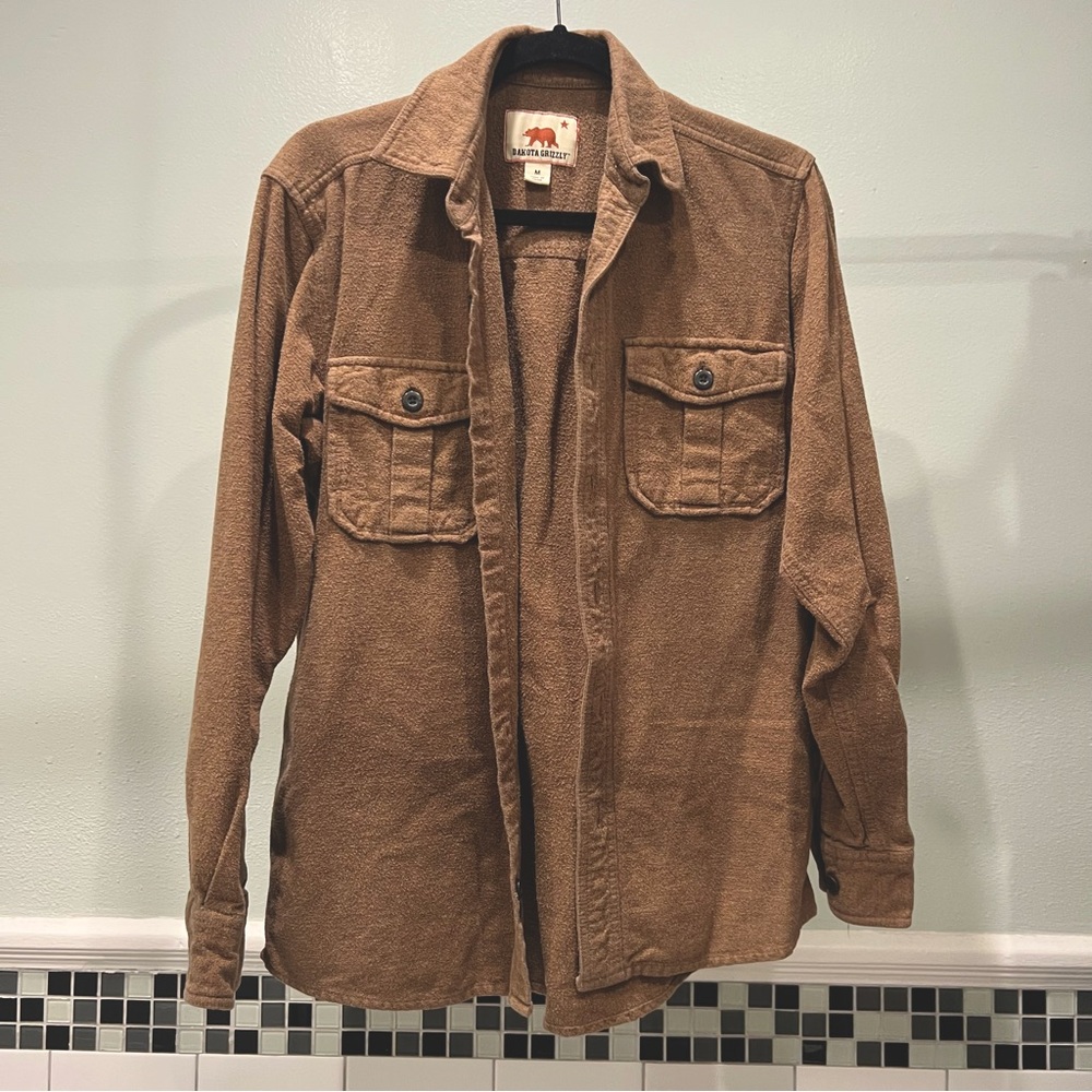 Tan/Brown flannel long sleeve